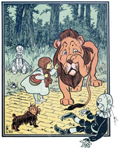Dorthy, Scarecrow, Tinman & Lion